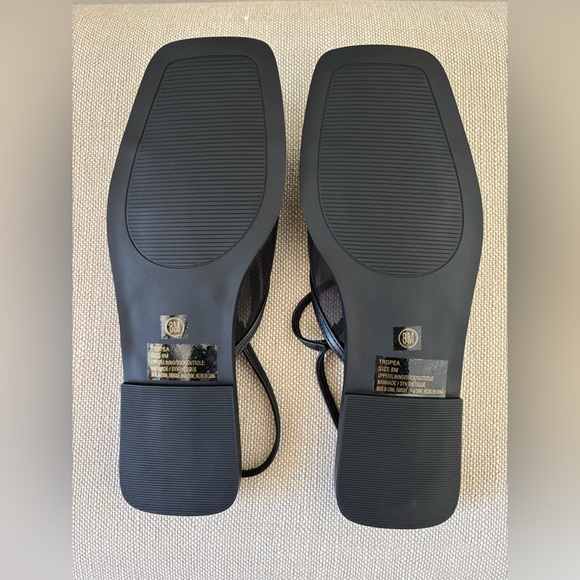 Coconuts by Matisse Tropea Sandals NWT Slingback Squared Sole Mesh Bow 8 - Picture 10 of 12